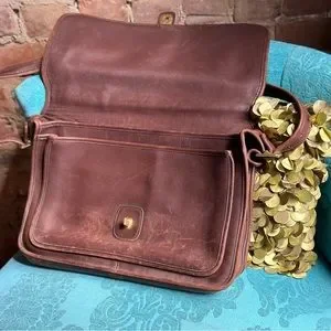 Coach Vintage Messenger Bag Shoulder 茶 Vintage Coach NYC Classic Shoulder Bag - Etsy